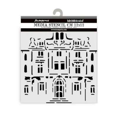 Afbeelding van Stamperia Dikke sjablonen voor scrapbooking, albums, kaarten, bullet journals, enz. Flexibel materiaal, gemakkelijk schoon te maken, perfect vrije tijd, knutselen en geschenken (reistype,
