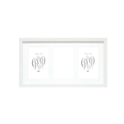 Afbeelding van Deknudt Frames fotolijst S66KA6 wit 3 foto&#039;s 10x15 cm