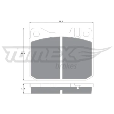 Afbeelding van TOMEX brakes TX 10 222 Remblokkenset Vooras Geschikt voor slijtage waarschuwingscontact MERCEDES BENZ: S Class Saloon, SL Convertible, W123 Saloon
