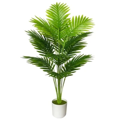 Afbeelding van AIVORIUY Kunstmatige potplant voor binnen en buiten, tropische palm thuis, kantoor, woonkamer, slaapkamer, housewarming decoratie (80 cm, palmboom