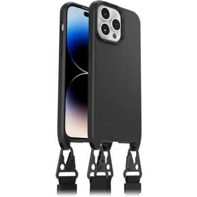 Image de OtterBox React Series Coque de protection pour téléphone portable collier compatibilité avec MagSafe plastique noir Apple iPhone 14 Pro Max