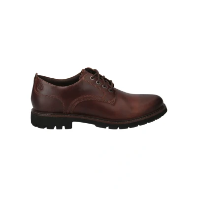 Afbeelding van Clarks Batcombe TIE Veterschoenen, Heren, Maat: 40, Braun Leer