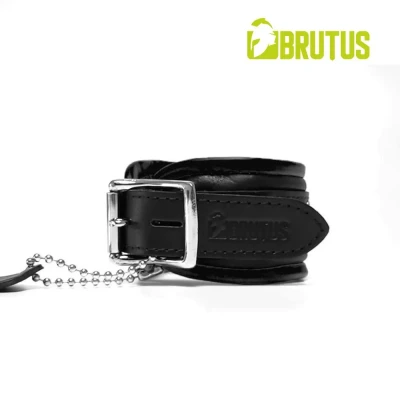 Afbeelding van BRUTUS Leren Enkelboeien Zwart