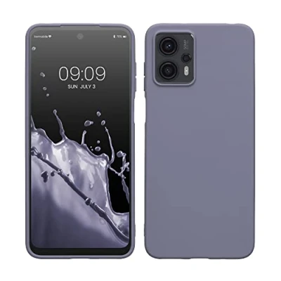 Afbeelding van kwmobile telefoonhoesje geschikt voor Motorola Moto G23 / G13 Hoesje smartphone Back cover in lavendelgrijs