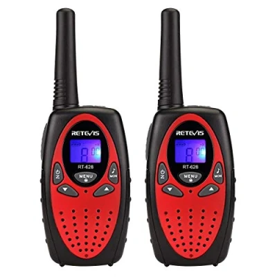 Afbeelding van Retevis RT628 Walkietalkie, PMR446 kinderen van 3 tot 12 jaar met 8 VOX Talky Walky kanalen voor outdoor avonturen, kamperen, wandelen (rood, 1 paar)