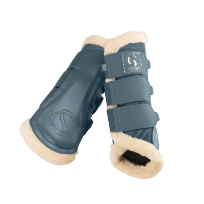 Image de Eskadron Dressage Boots Classic Sports Mesh Fauxfur Shetty Steel BlueVendu par Agradi