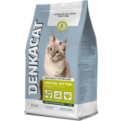 Afbeelding van Denkacat Special Kitten Kattenvoer Kip Rund Zalm 1.25 kg
