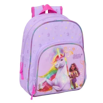 Afbeelding van UNICORN ACADEMY Sac à dos pour enfant, idéal les enfants de différents âges, confortable et polyvalent, qualité résistance, 28 x 10 34 cm, lilas, M, Décontracté