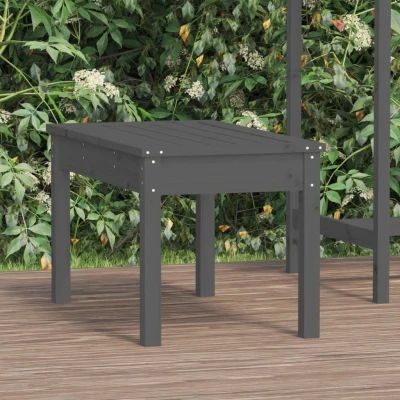 Afbeelding van Tuinbank 80x44x45 cm massief grenenhout grijs