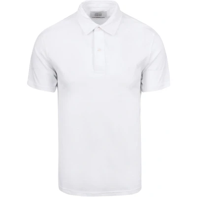 Afbeelding van King Essentials The James Poloshirt Wit maat S heren met Modern fit Pasvorm Katoen Suitable Herenkleding