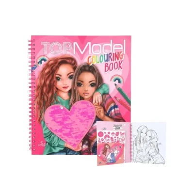 Afbeelding van Depesche TOPModel kleurboek met pailletten