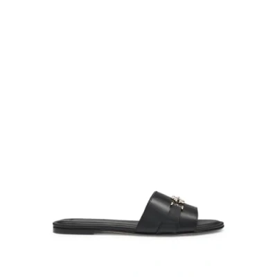 Afbeelding van BOSS Emberlyn Muiltjes, Dames, Maat: 40, Black Leer