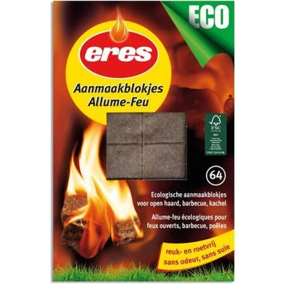 Afbeelding van Eres Allume feu eco 64 stuks ER11642