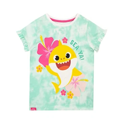 Afbeelding van Pinkfong T shirt voor meisjes, baby shark, Blauw