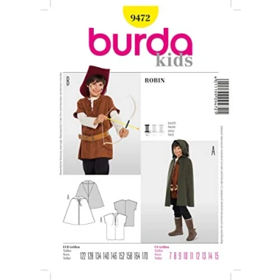 Afbeelding van Burda Naaipatroon 9472 Robin Hood kostuum