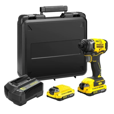 Afbeelding van Stanley Accu Slagschroevendraaier V20 SFMCF810D2K Incl. 2x Accu, lader &amp; koffer