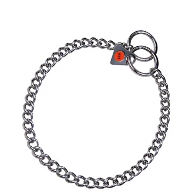Afbeelding van Hondenhalsband Hs Sprenger Zilverkleurig 2 mm Schakels Gedraaid 60 cm