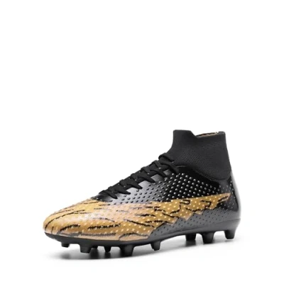 Afbeelding van DREAM PAIRS Voetbalschoenen voor heren, veterschoenen, comfortabel en duurzaam, professionele trainingsschoenen, Zwart Bruin
