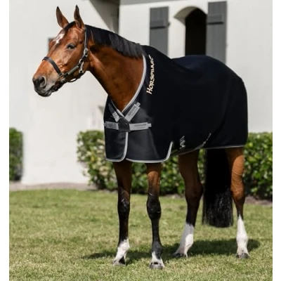 Image de Rambo by Horseware Airmax Cooler Noir/Thunderstorm Grey/SilverVendu par Agradi