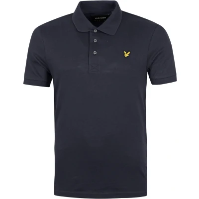 Afbeelding van Lyle &amp; Scott heren Regular fit polo met logo in de kleur Petrol, maat: S