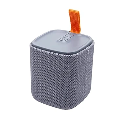 Afbeelding van APM Draagbare bluetooth luidspreker, mini draadloos, compact formaat, luidspreker modieus design, tot 8 uur batterijduur, spatwaterdicht, IPX4, grijs, 571077