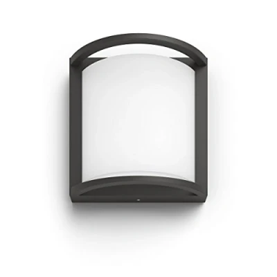 Afbeelding van Philips myGarden Samondra LED wandlantaarn [antraciet] koud wit 4000 K voor tuin en terras
