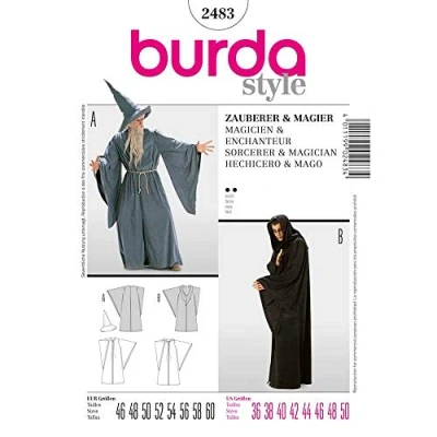Afbeelding van Burda B2483 tovenaar en betoverend naaipatroon, 19 x 13 cm, 46 60 cm