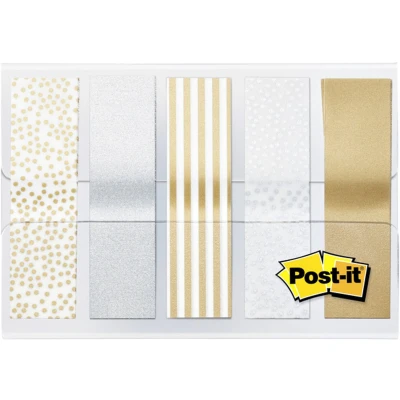 Afbeelding van Post it Index, Metallic Collection, Ft 11,9 Mm X 43,2mm, 5 20 Stuks Index