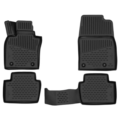 Afbeelding van WALSER XTR 75186 Vloermatset Rubber voor en achter Zwart Op maat gemaakt
