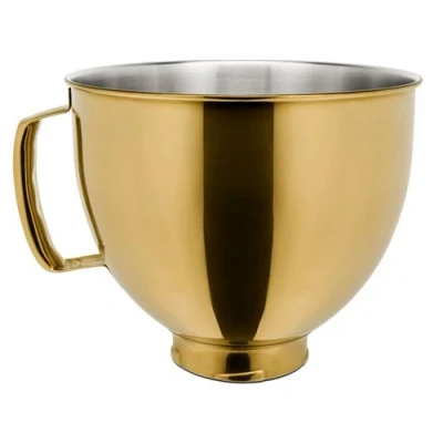 Afbeelding van KitchenAid Roestvrijstalen Mengkom 4,8 L 5ksm5ssbrg Champagne Gold