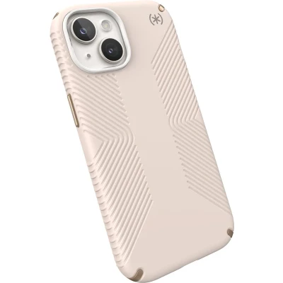 Afbeelding van Speck Presidio2 Grip Apple iPhone 15/14/13 Bleached Bone with Microban