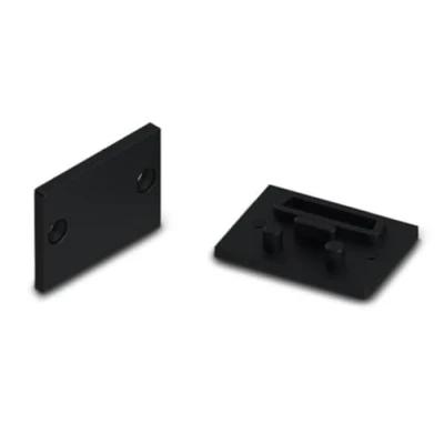 Afbeelding van LEDsON ALUMINIUM AFSLUITDOP VOOR PMMA DIFFUSER LED PROFIELEN &#039;ALU EXPOXY&#039; ZONDER KABELDOORVOER ZILVER