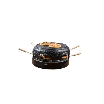 Afbeelding van Bestron pizzaoven voor 6 personen, pizzamaker kleine pizza&#039;s (Ø 10 cm), met keramische koepel, ca. 12 15 minuten baktijd, 860 Watt, kleur: zwart