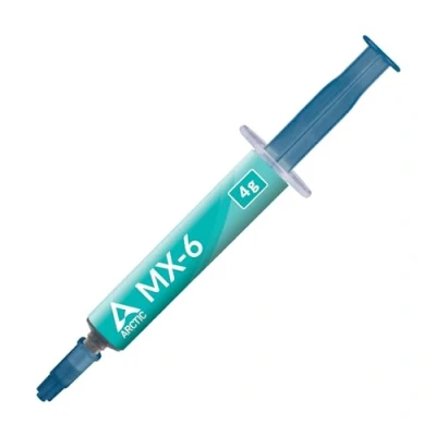 Afbeelding van ARCTIC MX 6 (4 g) Pâte thermique Ultimate Performance pour processeur, consoles, cartes graphiques, ordinateurs portables, très haute conductivité thermique, longue durée de vie, non conductrice,