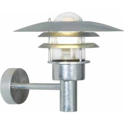 Afbeelding van Nordlux, Tuinverlichting, Lnstrup 22, Wandlamp, Verzinkt (E27, IP44)