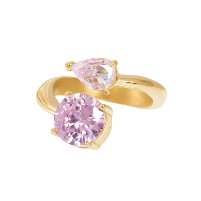 Afbeelding van Fame Precious Rose Goudkleurig Dames Ring