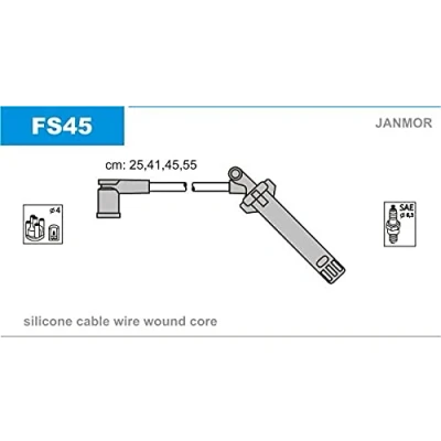 Afbeelding van JANMOR FS45 Bougiekabelset