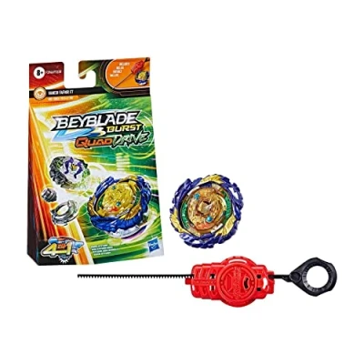 Afbeelding van Beyblade Burst QuadDrive, startpakket met Vanish Fafnir F7 Spinning Top en Launcher, speelgoed voor kinderen