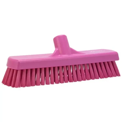 Afbeelding van Vikan Schrobbers en Luiwagens Harde Vloerschrobber Met Polyester Vezels 305x85x110mm Vezellengte: 45mm Roze