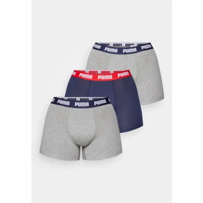 Afbeelding van Puma MEN Everyday Boxer 3 PACK Onderbroeken, Heren, Maat: Small, Grey/navy/red combo