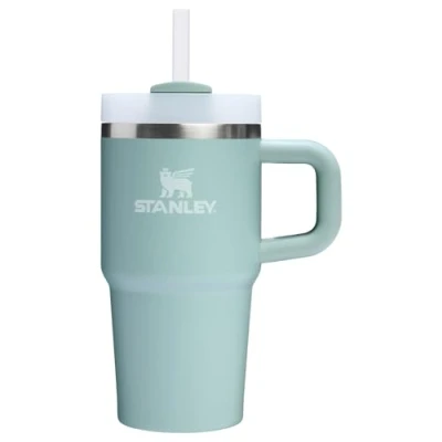 Afbeelding van STANLEY Quencher H2.0 Drinkbeker met handvat en rietje, 591 ml, Flowstate deksel 3 standen, bekerhouder geschikt voor reizen, geïsoleerde roestvrijstalen beker, BPA vrij