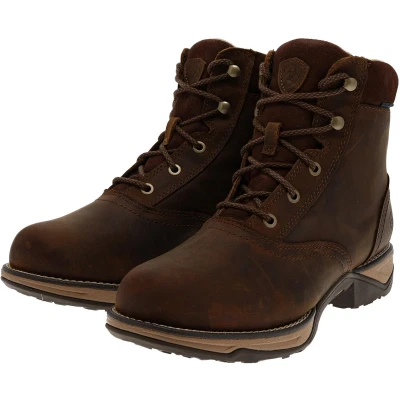 Afbeelding van Ariat Western Boot Anthem Round Toe Lacer H2O Dames Distressed Brown 40