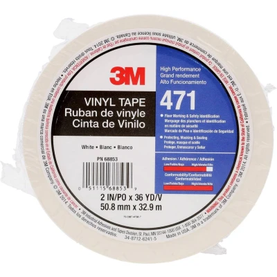 Afbeelding van 3M 471W50IW PVC plakband Wit (l x b) 33 m 50 mm 1 stuk(s)