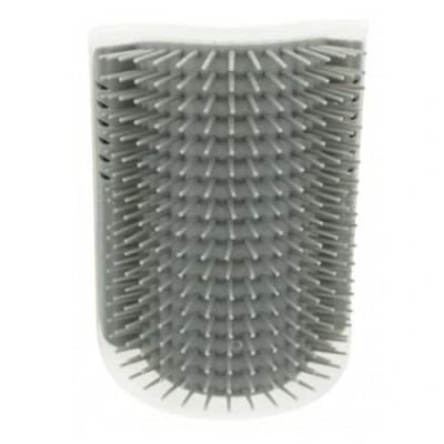 Afbeelding van Trixie Massageborstel Muur Hoek Grijs 8X13 CM