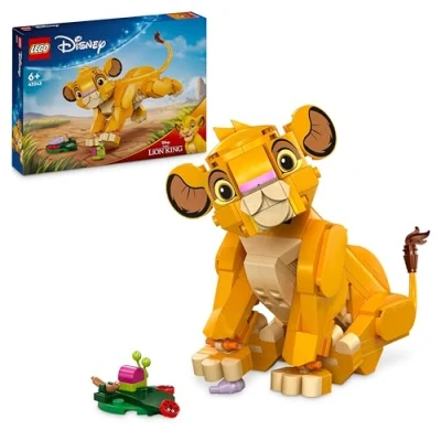 Image de LEGO ǀ Disney Simba, le Bébé du Roi Lion, Jouet de Construction Pour Enfants, Figurine à Construire, d&#039;Activité et Développement les Garçons Filles dès 6 Ans 43243