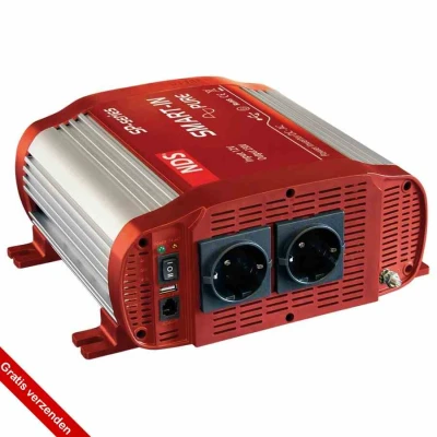 Afbeelding van NDS SP1500 12 Omvormer 12VDC&gt;230VAC+5VUSB,1500W Pure Sinus