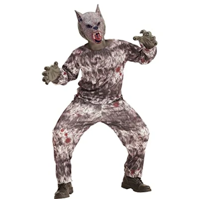 Afbeelding van &quot;WEREWOLF&quot; (jas, broek, masker) (128 cm / 5 7 jaar)