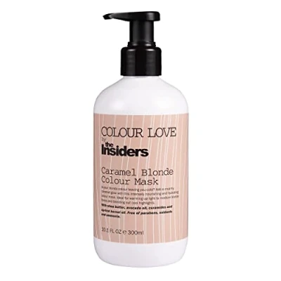 Afbeelding van The Insiders Colour Love Caramel Blonde Mask 300ml Haibu by Kapperskorting.com
