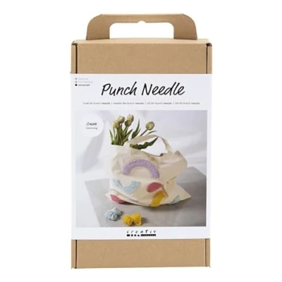 Afbeelding van Creativ Company Hobbyset Punch Needle Draagtas Pastelkleuren