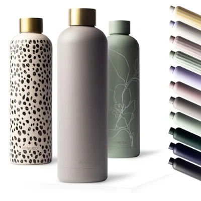 Afbeelding van MAMEIDO roestvrij staal drinkfles 500ml lekvrije thermosfles, waterfles BPA vrij, geïsoleerde fles, koffie &amp; thee